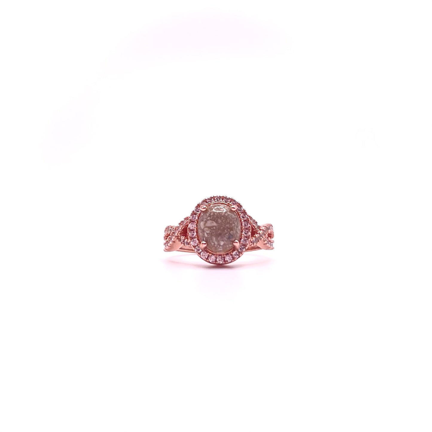 Twisted Oval Keepsake Ring