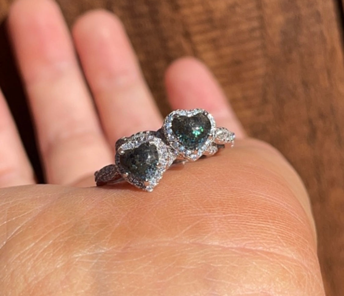 Infinity Heart Halo Ring