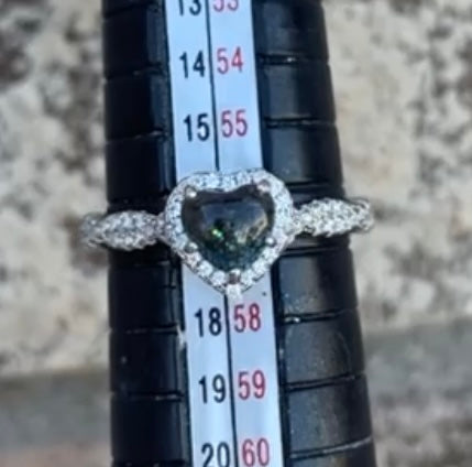 Infinity Heart Halo Ring