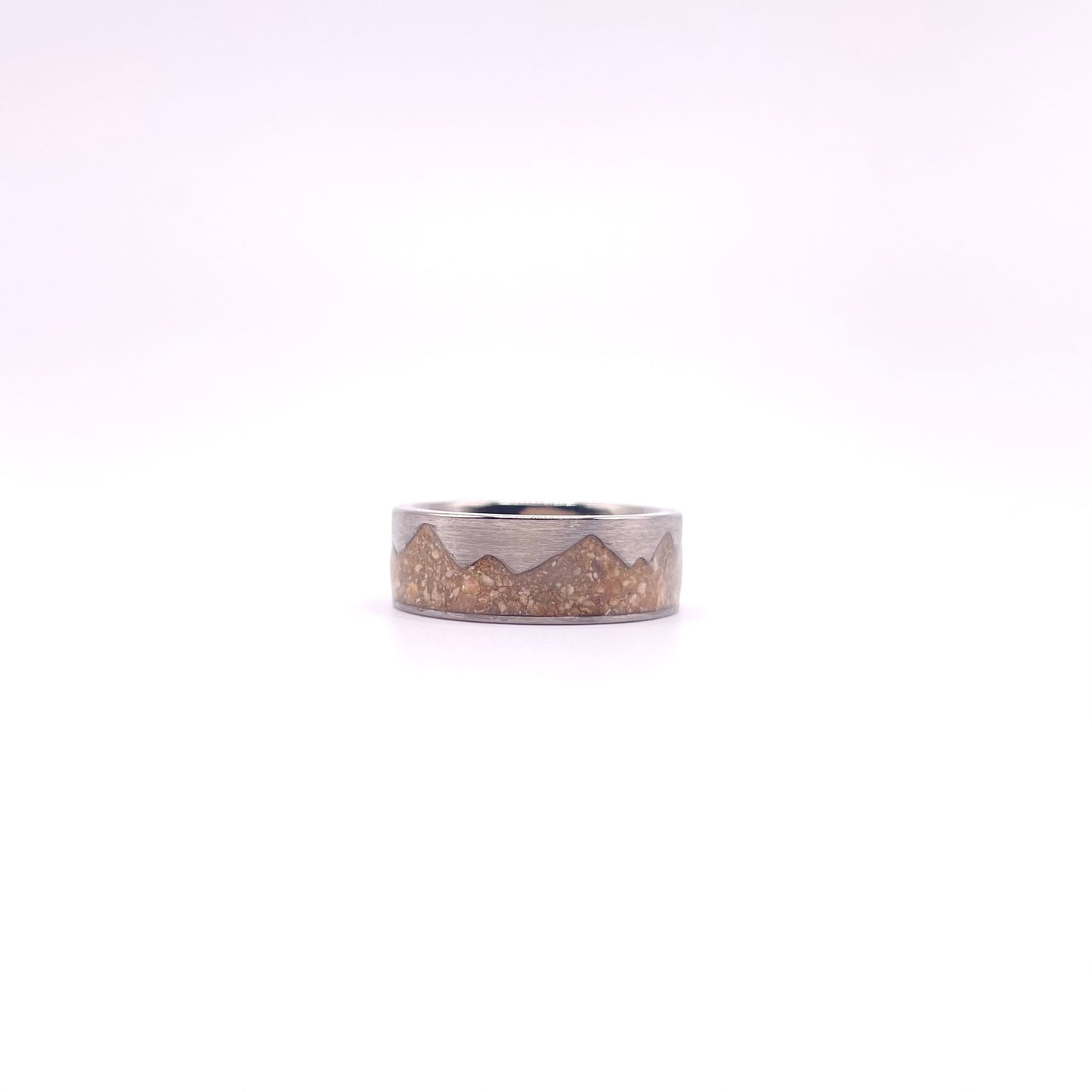 Titanium Mountains men’s ring