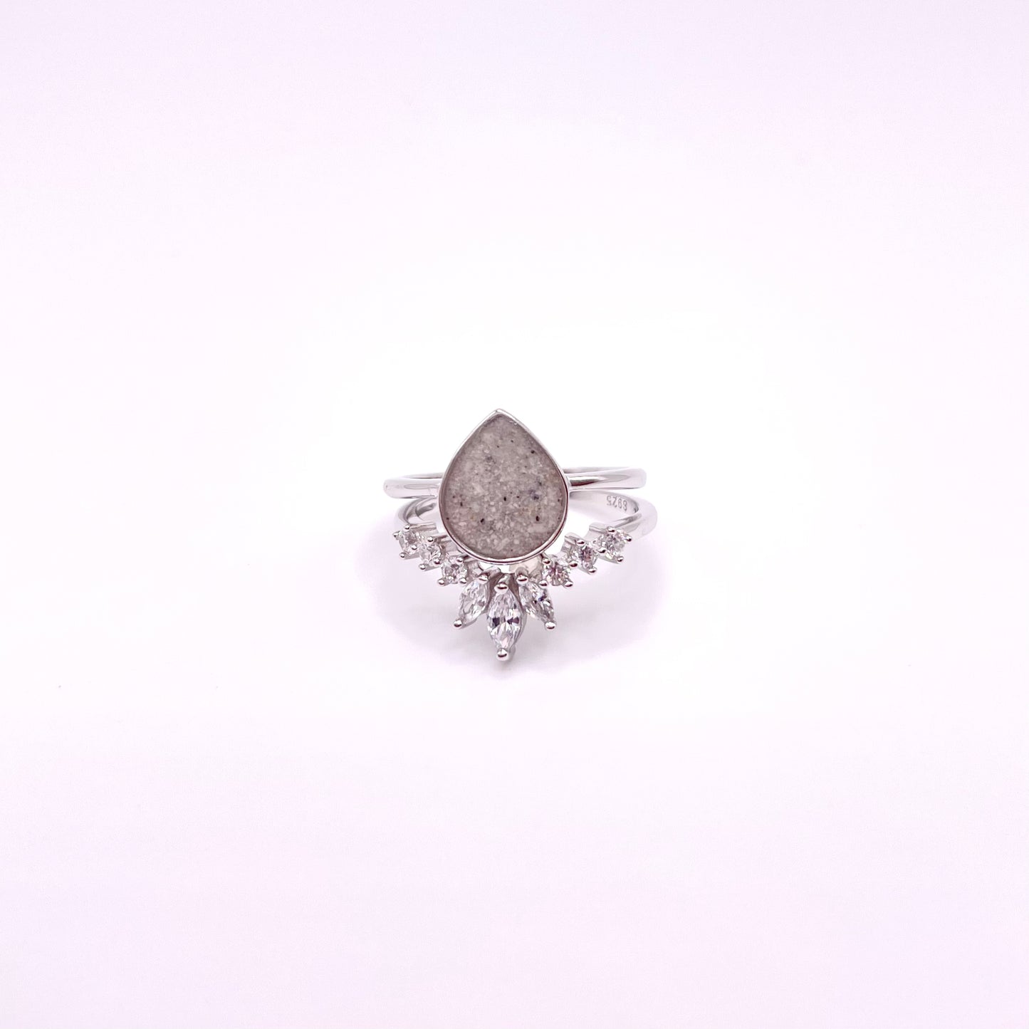 Pear Shaped Ring with Marquis Style Band