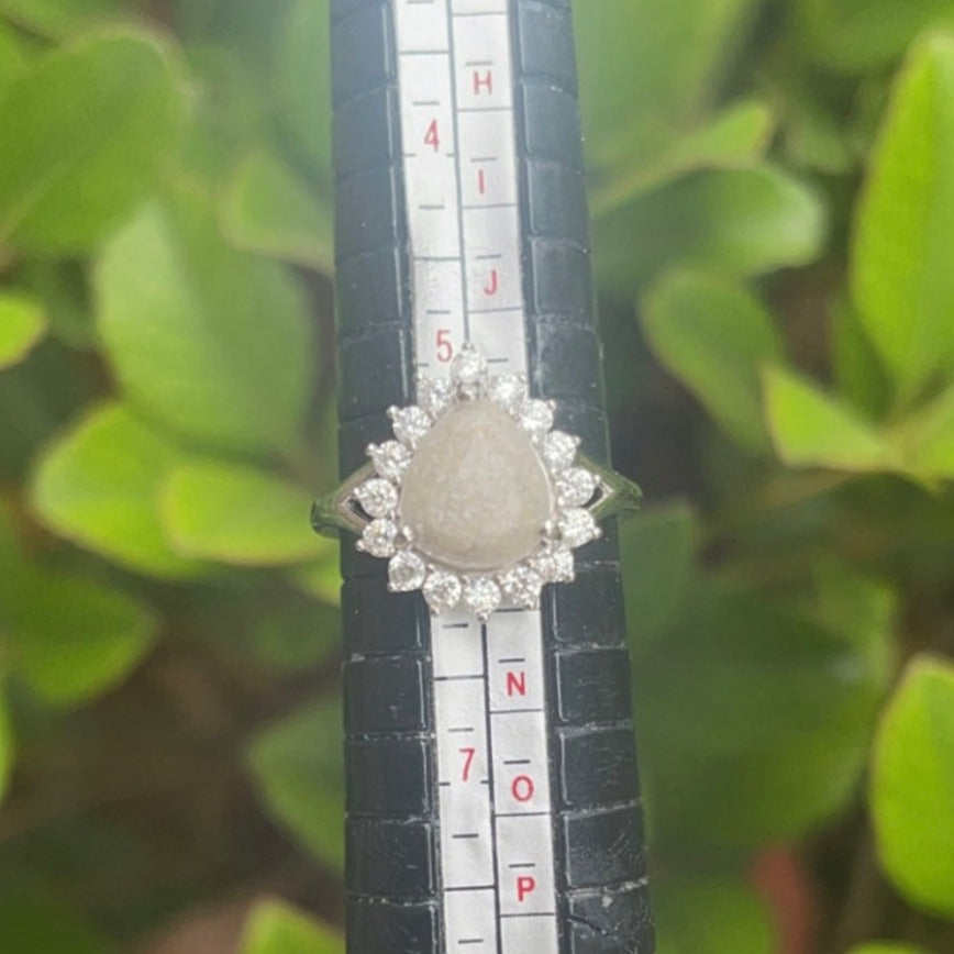 Starburst Pear Shaped Keepsake Ring