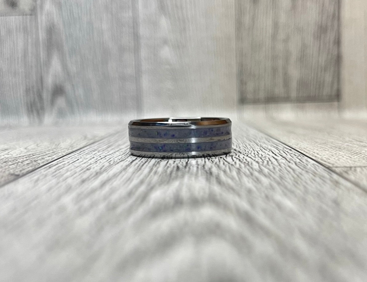 Double Channel Tungsten men’s ring