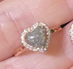 Heart Halo Keepsake Ring