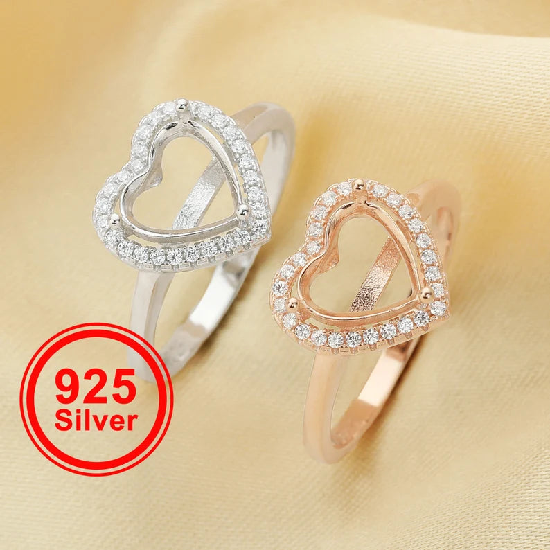 Heart Halo Keepsake Ring