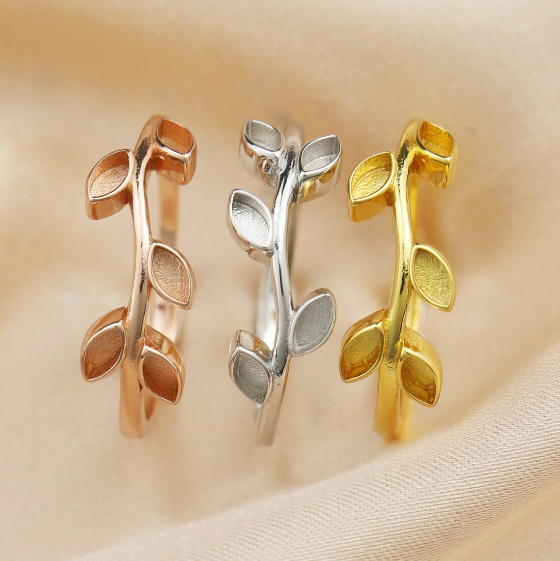 Leaf Stacker Keepsake Ring