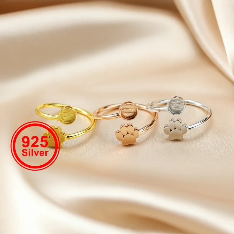 Paw Print Keepsake Ring