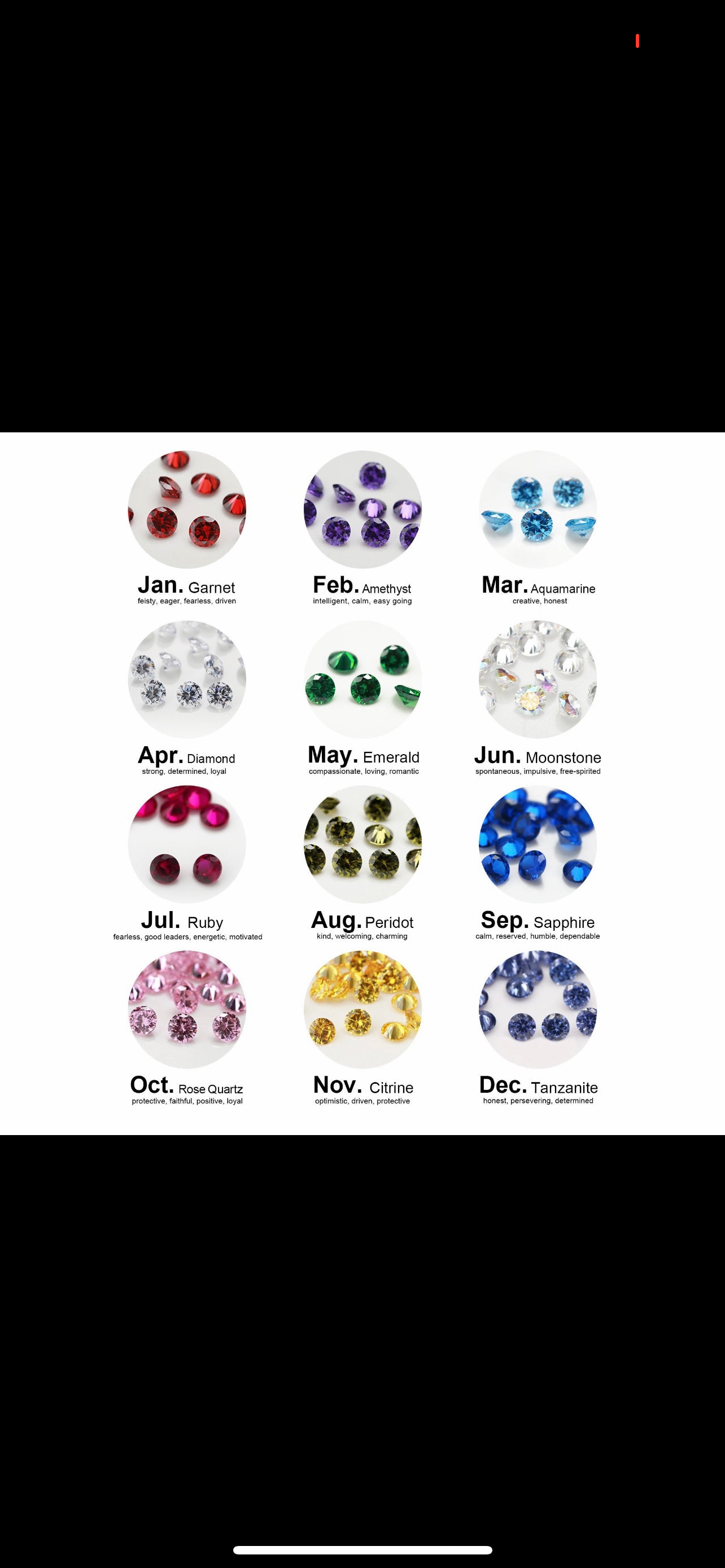 The Eternity Birthstone Stacker Ring