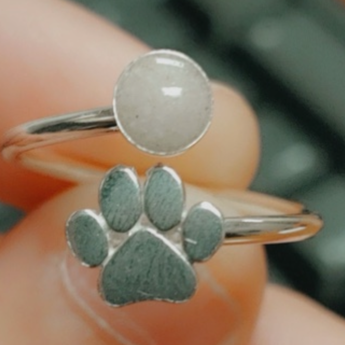 Paw Print Keepsake Ring