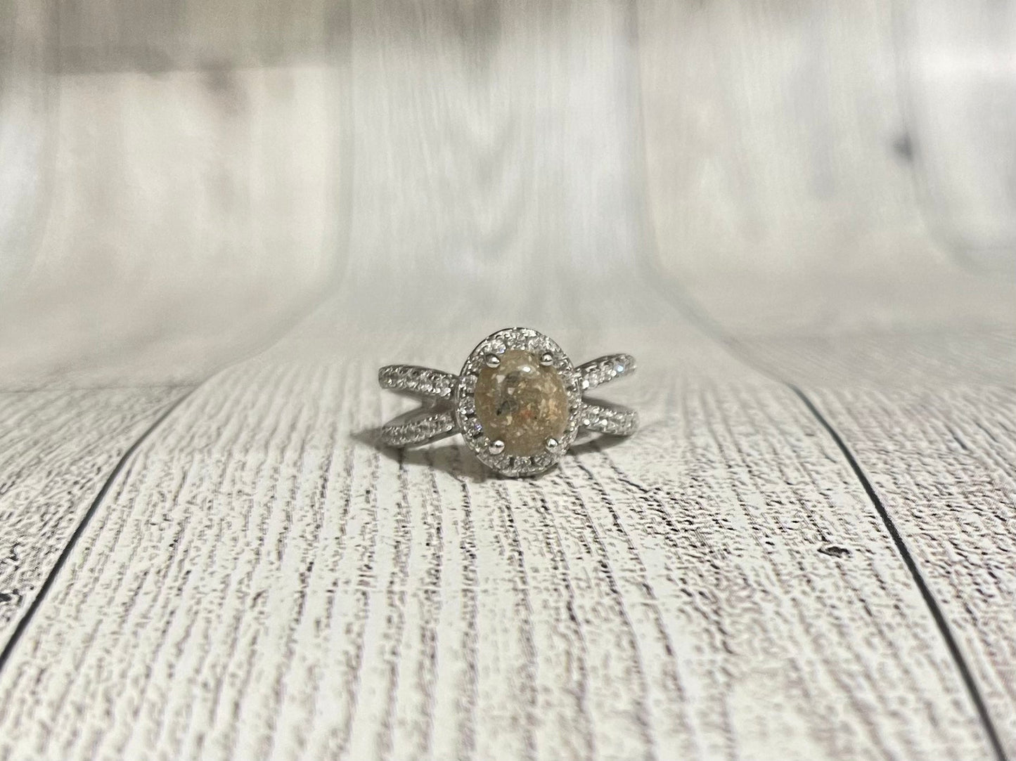 Infinity Halo Keepsake Ring