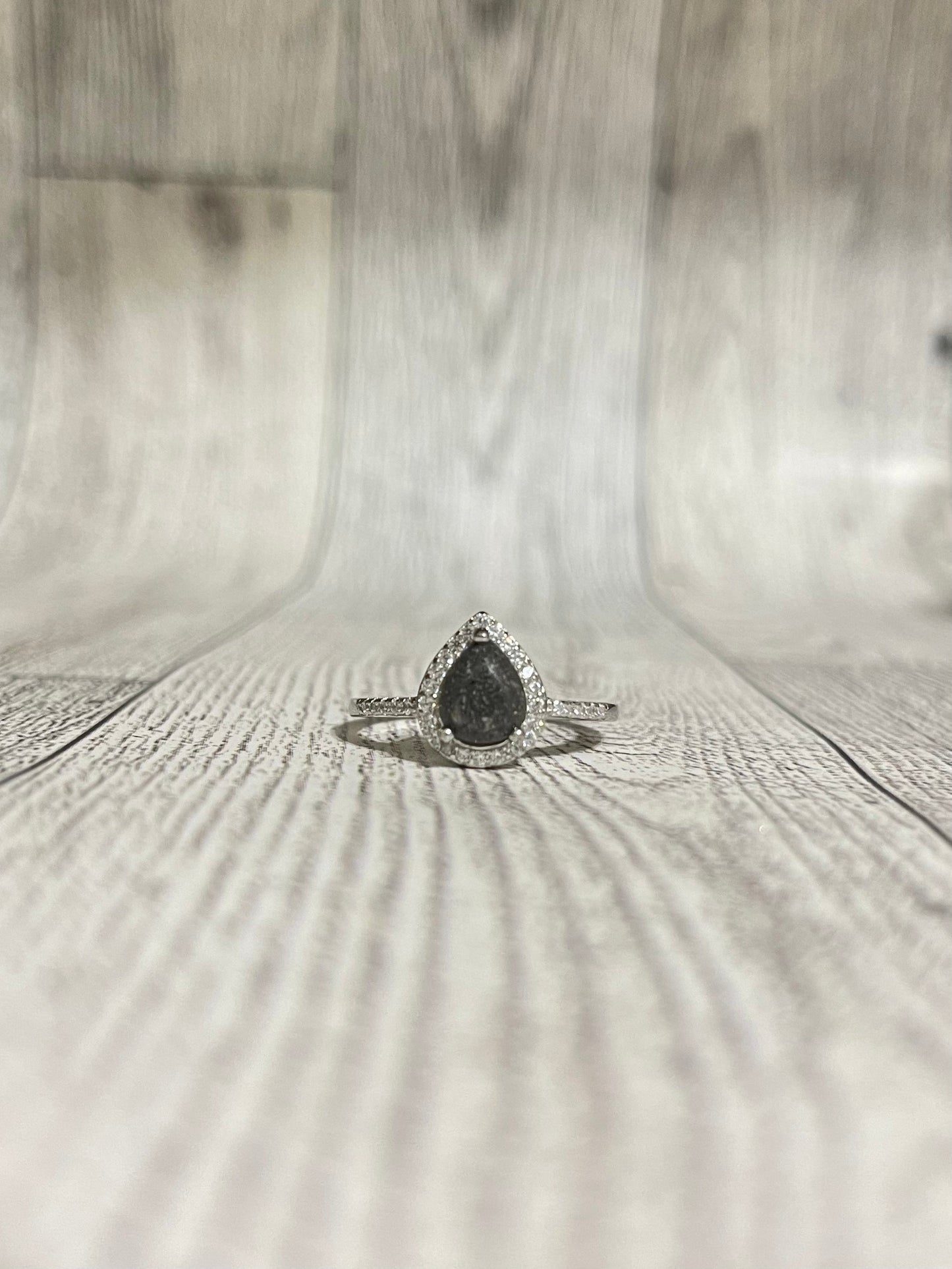 Pear Shaped Keepsake Ring