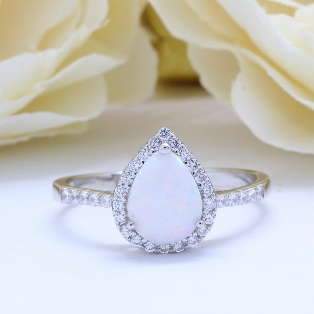 Pear Shaped Keepsake Ring