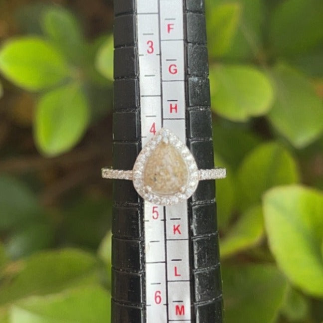 Pear Shaped Keepsake Ring