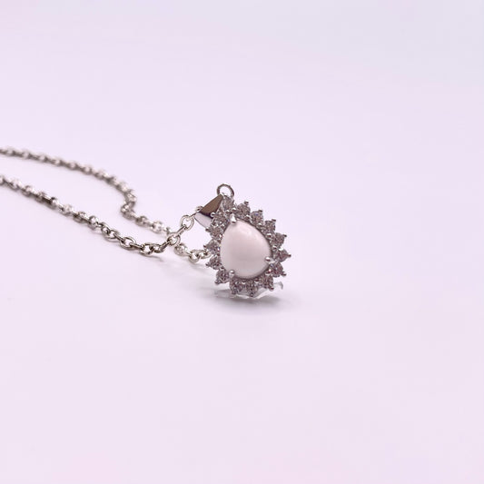 Starburst Pear shaped Keepsake Necklace