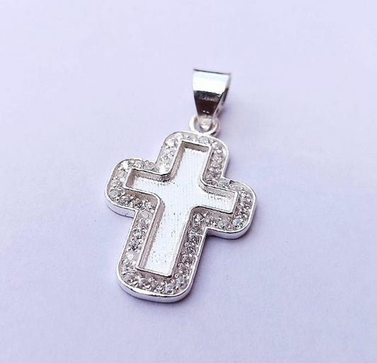 Cross necklace and stacker
